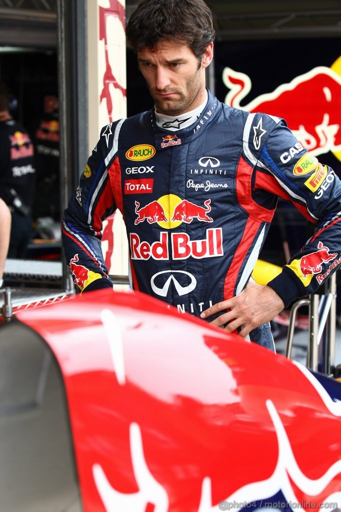 GP EUROPA, 24.06.2011- Prove Libere 1, Venerdi', Mark Webber (AUS), Red Bull Racing, RB7 