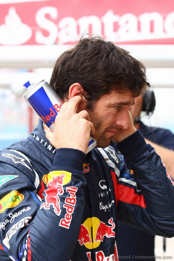 GP EUROPA, 24.06.2011- Prove Libere 1, Venerdi', Mark Webber (AUS), Red Bull Racing, RB7 