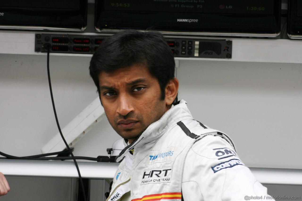 GP EUROPA, 24.06.2011- Prove Libere 1, Venerdi', Narain Karthikeyan (IND), Hispania Racing F1 Team, HRT 