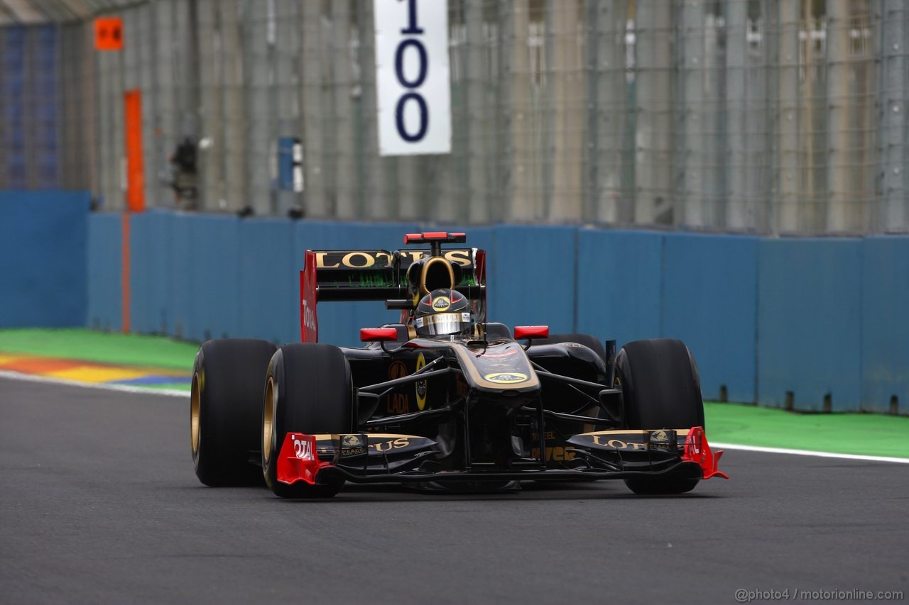 GP EUROPA, 24.06.2011- Prove Libere 1, Venerdi', Nick Heidfeld (GER) Lotus Renault GP R31  