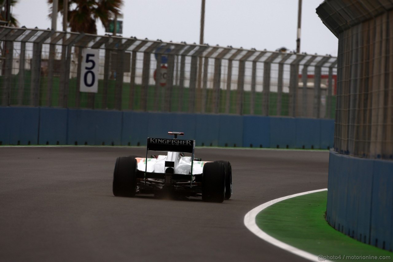 GP EUROPA, 24.06.2011- Prove Libere 1, Venerdi', Adrian Sutil (GER), Force India F1 Team, VJM04 