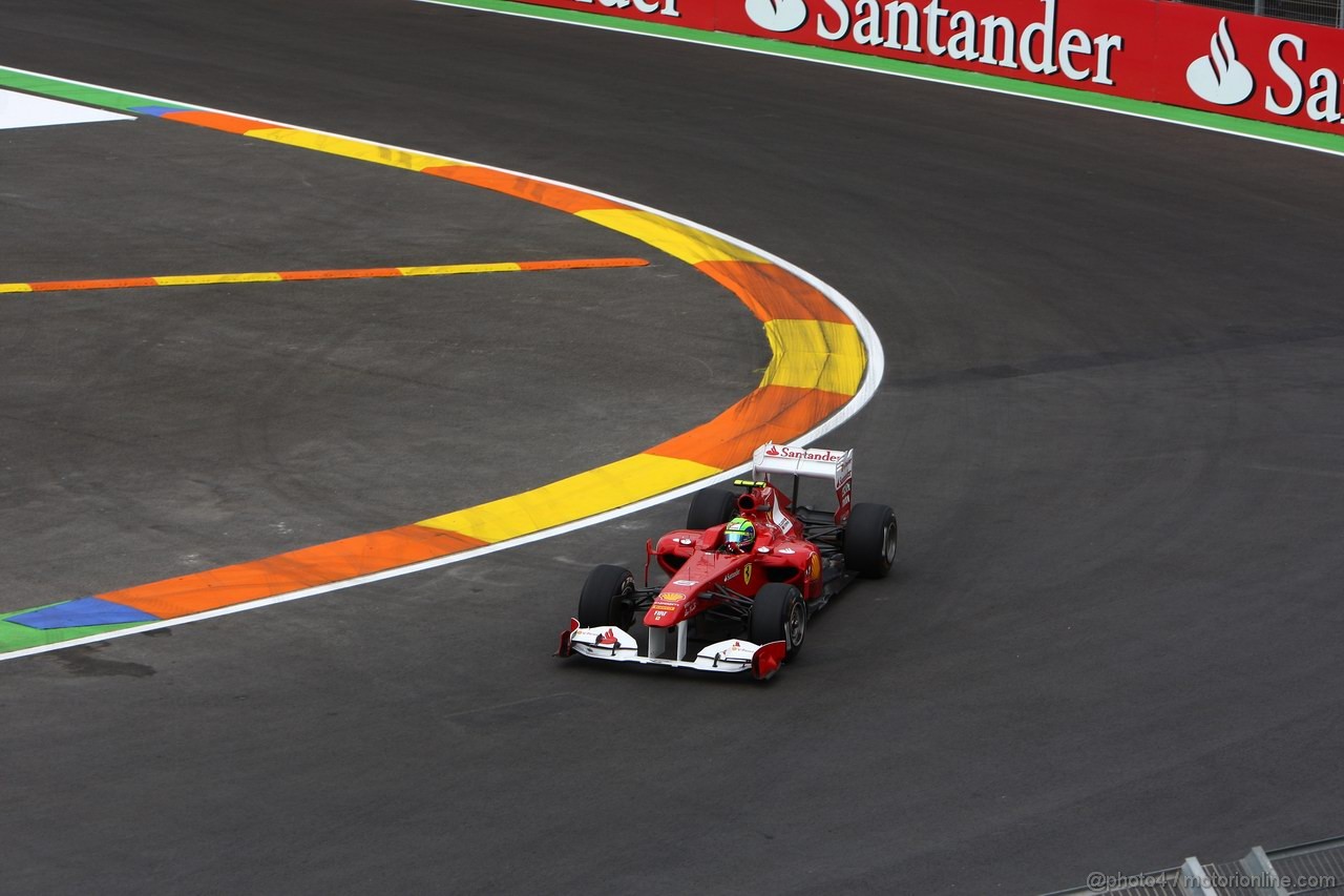 GP EUROPA, 24.06.2011- Prove Libere 1, Venerdi', Felipe Massa (BRA), Ferrari, F-150 Italia 