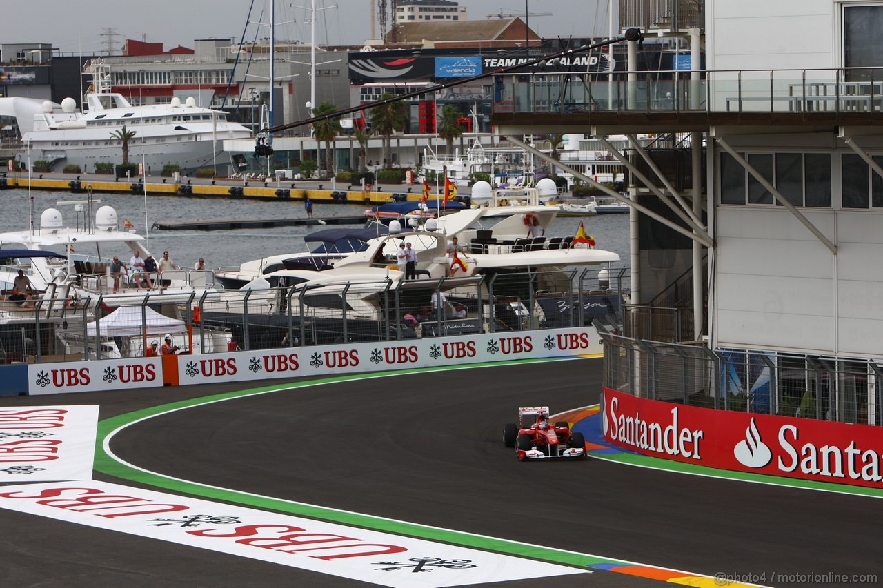 GP EUROPA, 24.06.2011- Prove Libere 1, Venerdi', Fernando Alonso (ESP), Ferrari, F-150 Italia 