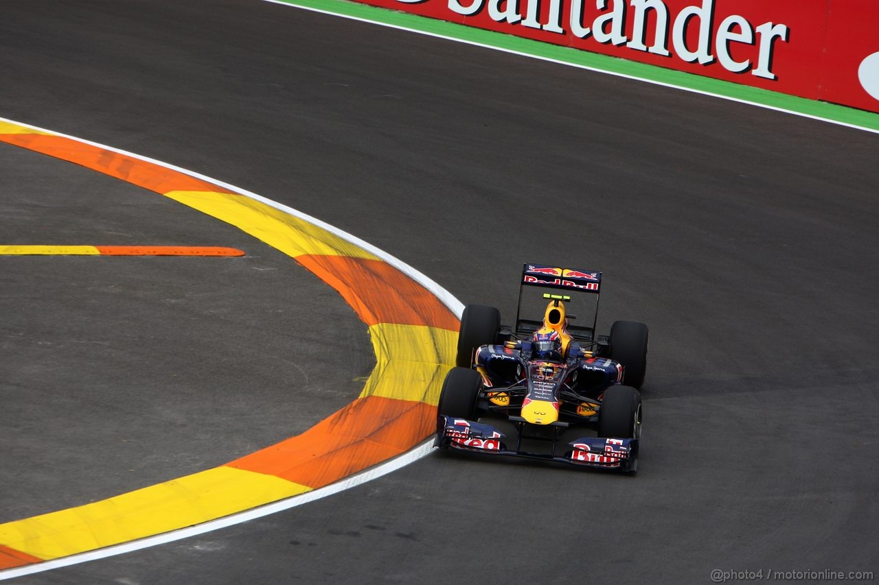 GP EUROPA, 24.06.2011- Prove Libere 1, Venerdi', Mark Webber (AUS), Red Bull Racing, RB7 