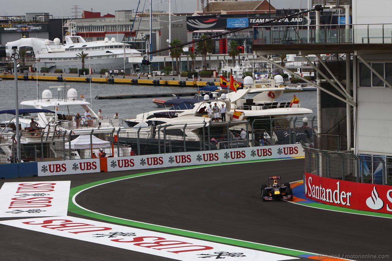 GP EUROPA, 24.06.2011- Prove Libere 1, Venerdi', Sebastian Vettel (GER), Red Bull Racing, RB7 