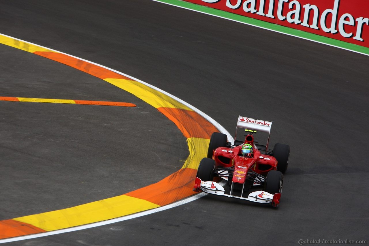 GP EUROPA, 24.06.2011- Prove Libere 1, Venerdi', Felipe Massa (BRA), Ferrari, F-150 Italia 