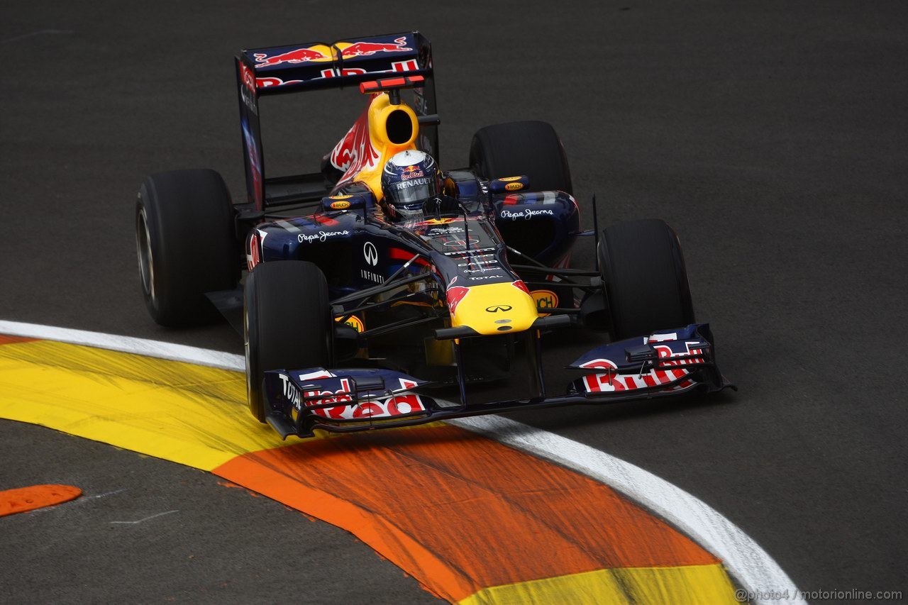 GP EUROPA, 24.06.2011- Prove Libere 1, Venerdi', Sebastian Vettel (GER), Red Bull Racing, RB7 