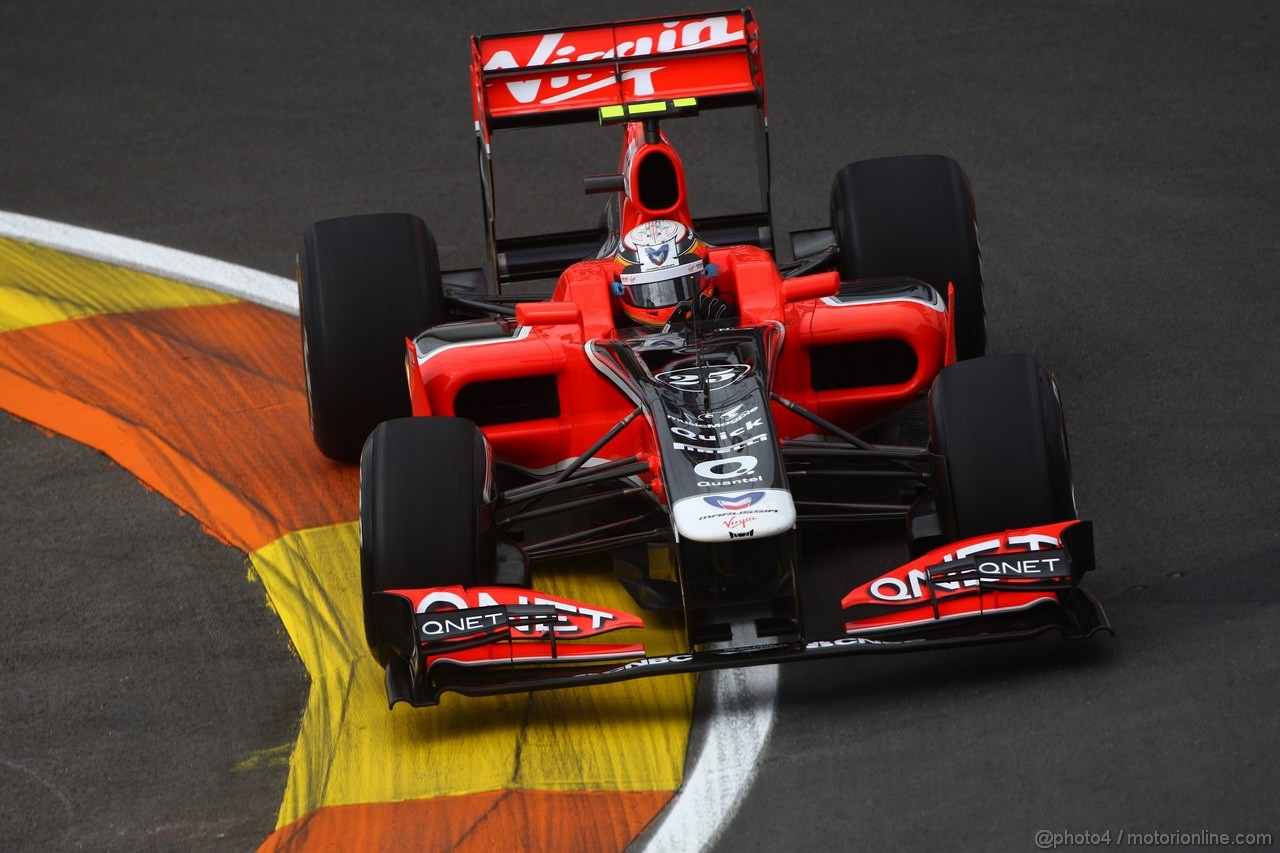 GP EUROPA, 24.06.2011- Prove Libere 1, Venerdi', Jerome D'Ambrosio (BEL), Marussia Virgin Racing VR-02 