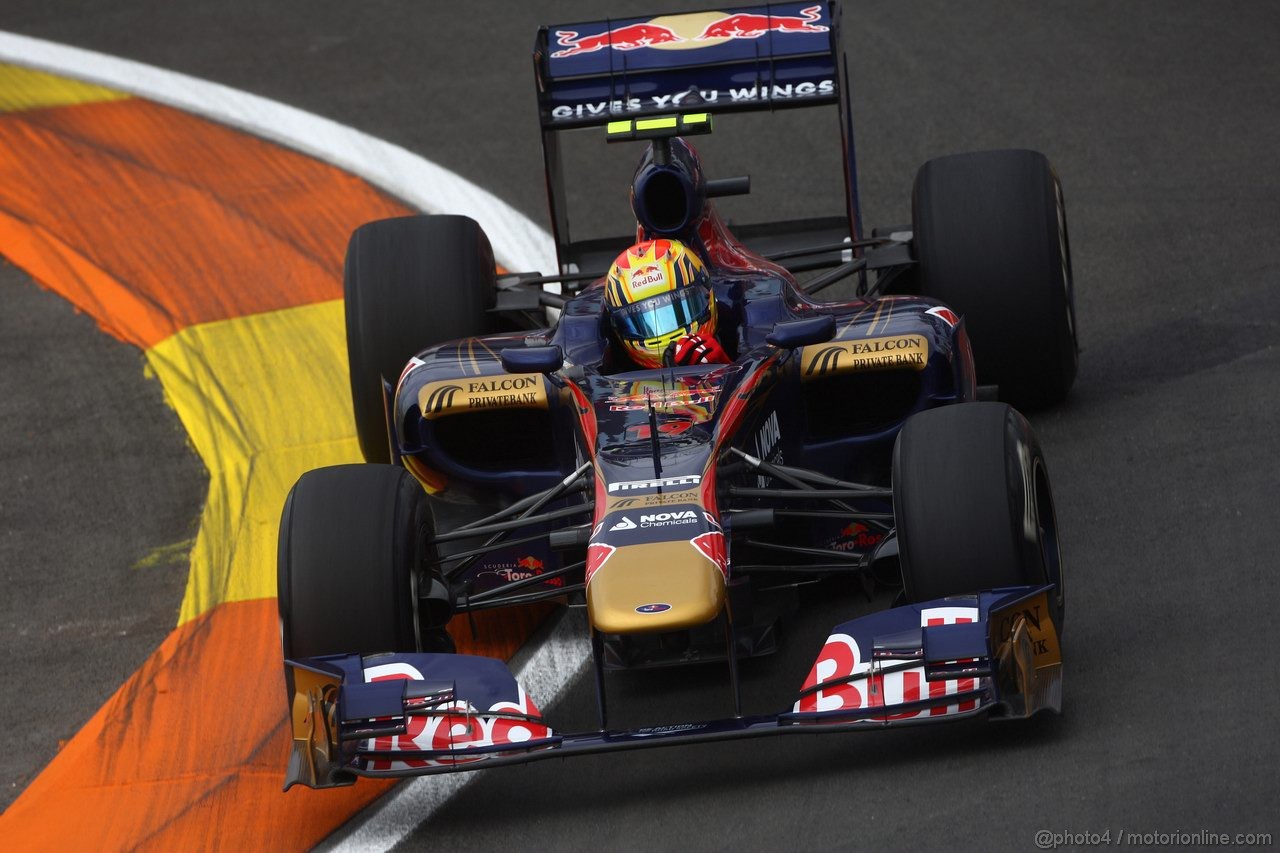 GP EUROPA, 24.06.2011- Prove Libere 1, Venerdi', Jaime Alguersuari (SPA), Scuderia Toro Rosso, STR6 