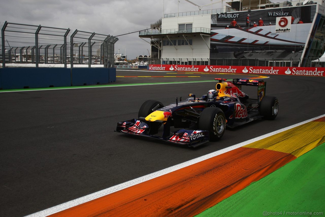 GP EUROPA, 24.06.2011- Prove Libere 1, Venerdi', Sebastian Vettel (GER), Red Bull Racing, RB7 