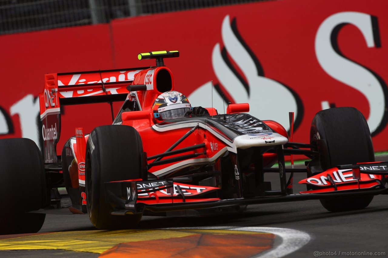 GP EUROPA, 24.06.2011- Prove Libere 1, Venerdi', Jerome D'Ambrosio (BEL), Marussia Virgin Racing VR-02 