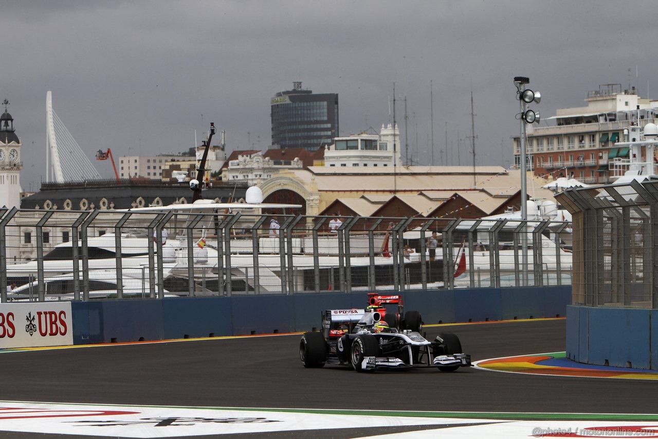 GP EUROPA, 24.06.2011- Prove Libere 1, Venerdi', Pastor Maldonado (VEN), Williams FW33 