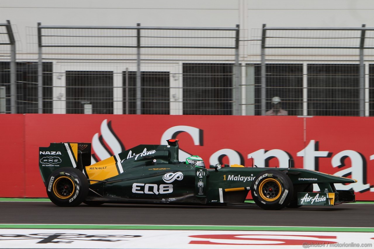 GP EUROPA, 24.06.2011- Prove Libere 1, Venerdi', Heikki Kovalainen (FIN), Team Lotus, TL11 