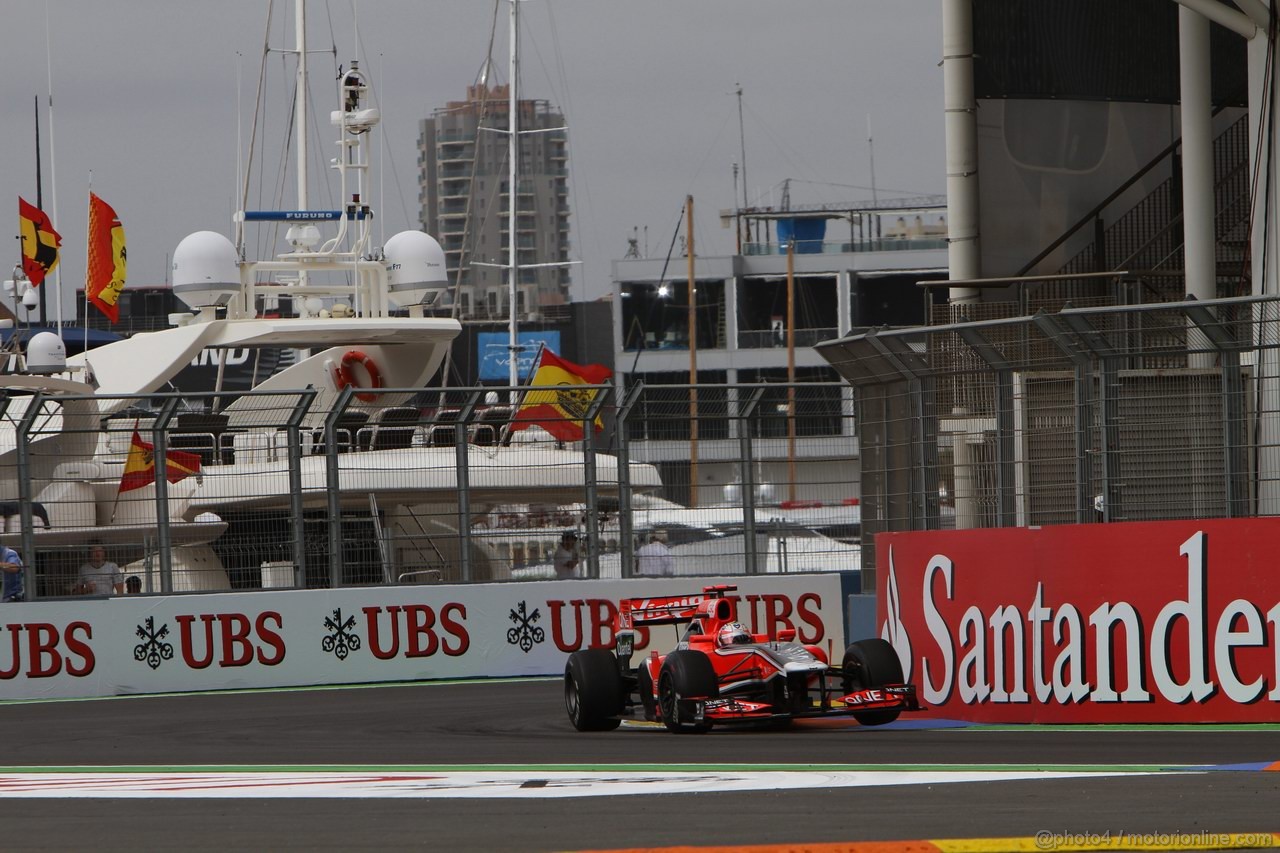 GP EUROPA, 24.06.2011- Prove Libere 1, Venerdi', Timo Glock (GER), Marussia Virgin Racing VR-02 