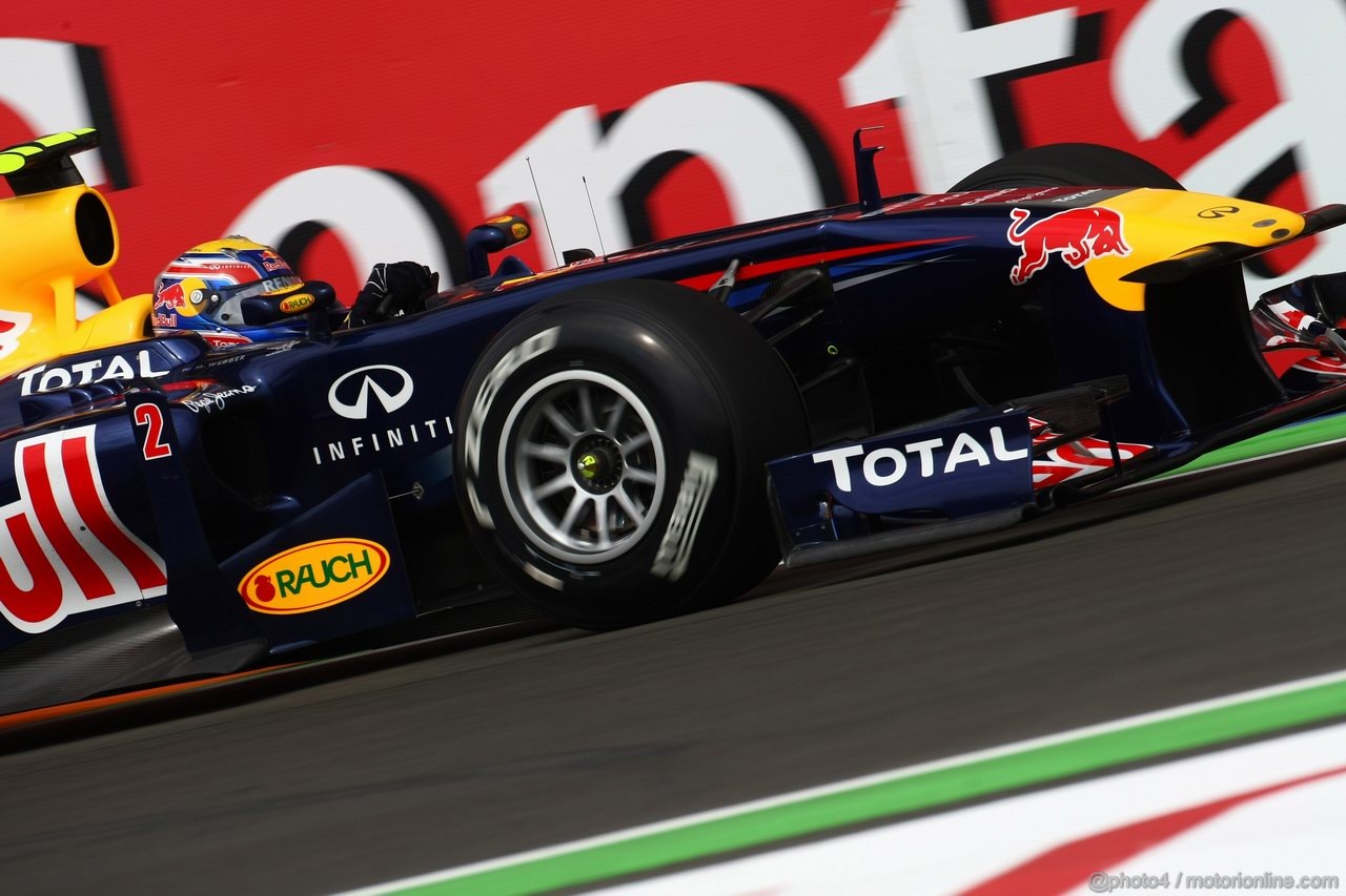 GP EUROPA, 24.06.2011- Prove Libere 1, Venerdi', Mark Webber (AUS), Red Bull Racing, RB7 