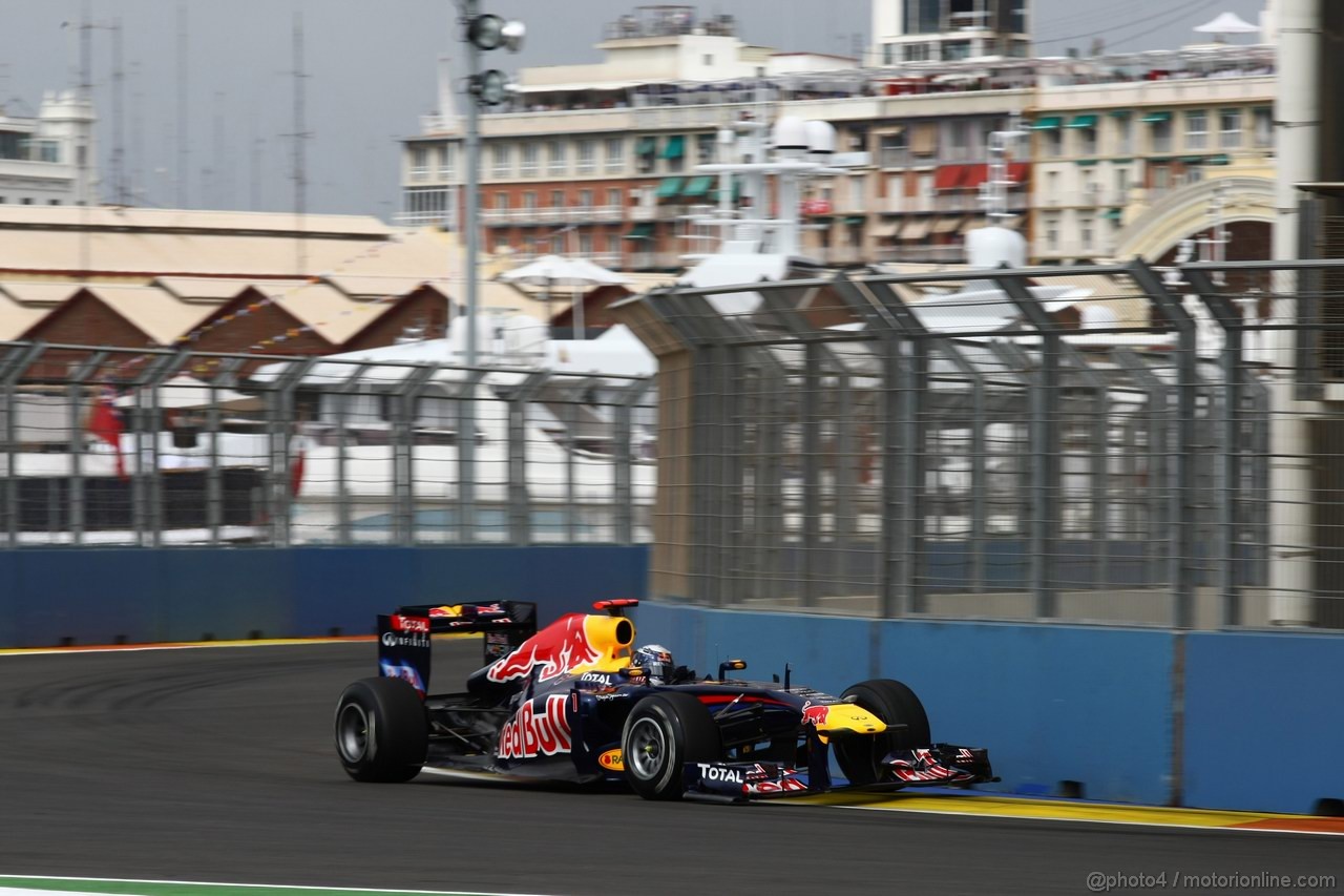 GP EUROPA, 24.06.2011- Prove Libere 1, Venerdi', Sebastian Vettel (GER), Red Bull Racing, RB7 