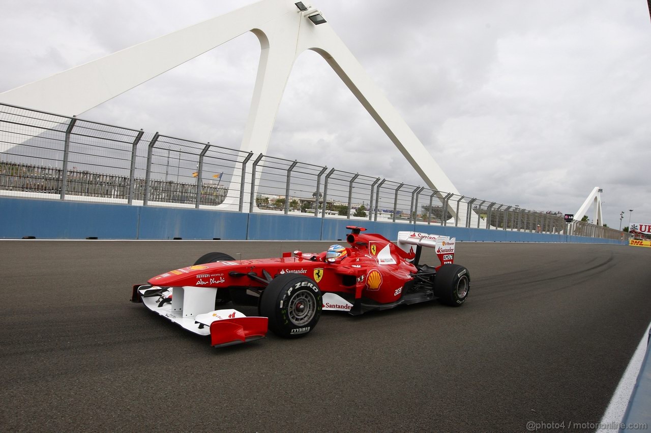 GP EUROPA, 24.06.2011- Prove Libere 1, Venerdi', Fernando Alonso (ESP), Ferrari, F-150 Italia 