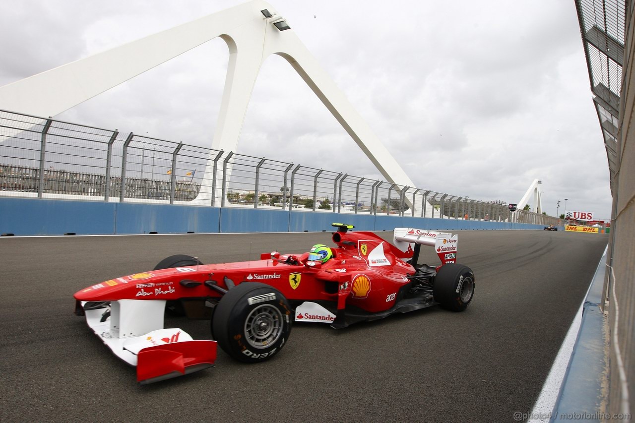 GP EUROPA, 24.06.2011- Prove Libere 1, Venerdi', Felipe Massa (BRA), Ferrari, F-150 Italia 