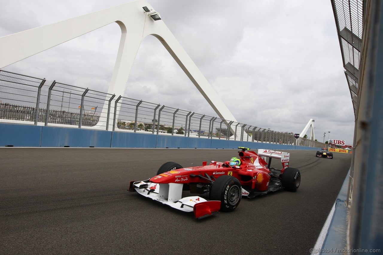 GP EUROPA, 24.06.2011- Prove Libere 1, Venerdi', Felipe Massa (BRA), Ferrari, F-150 Italia 