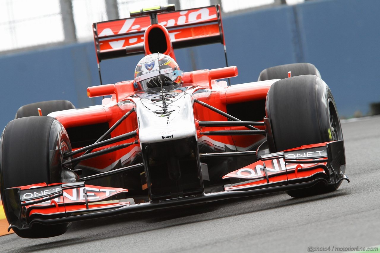 GP EUROPA, 24.06.2011- Prove Libere 1, Venerdi', Jerome D'Ambrosio (BEL), Marussia Virgin Racing VR-02 