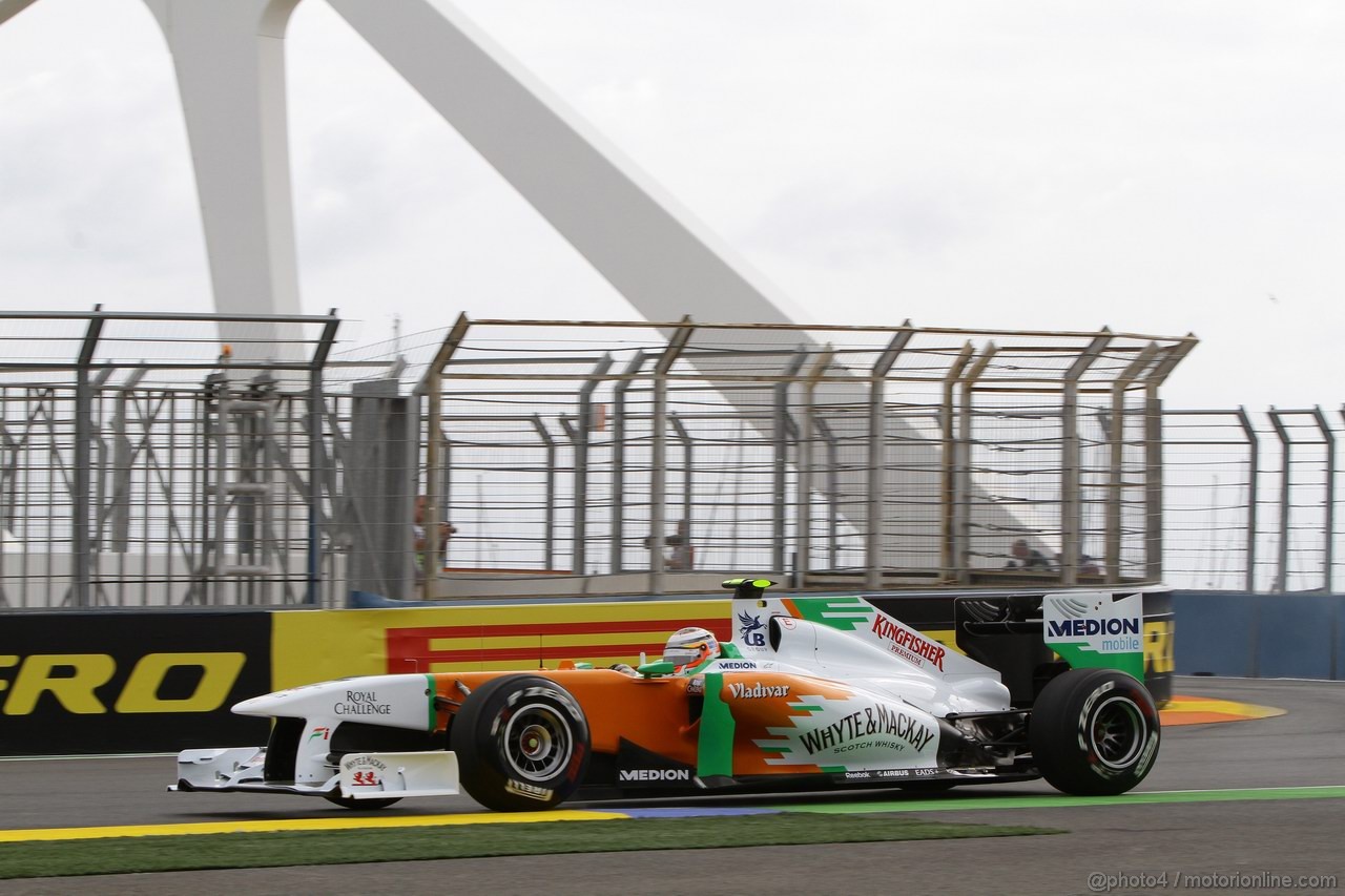 GP EUROPA, 24.06.2011- Prove Libere 1, Venerdi', Nico Hulkenberg (GER), Force India F1 Team, Test Driver 