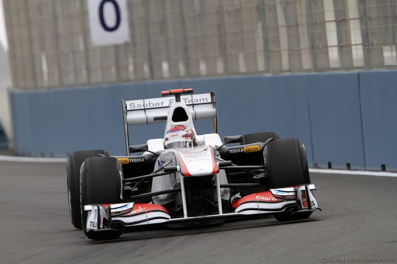 GP EUROPA, 24.06.2011- Prove Libere 1, Venerdi', Kamui Kobayashi (JAP), Sauber F1 Team C30 