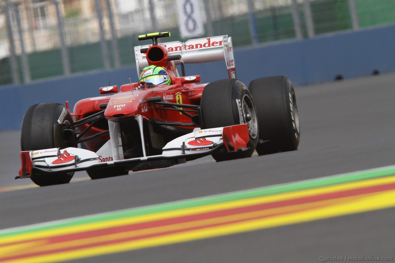 GP EUROPA, 24.06.2011- Prove Libere 1, Venerdi', Felipe Massa (BRA), Ferrari, F-150 Italia 