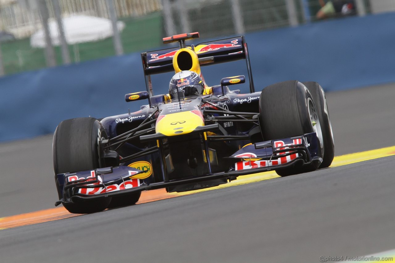 GP EUROPA, 24.06.2011- Prove Libere 1, Venerdi', Sebastian Vettel (GER), Red Bull Racing, RB7 