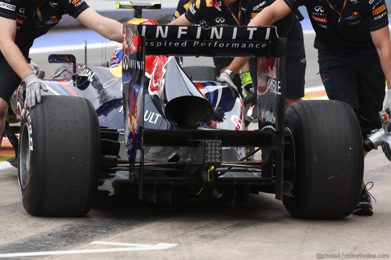 GP EUROPA, 24.06.2011- Prove Libere 1, Venerdi', Mark Webber (AUS), Red Bull Racing, RB7 