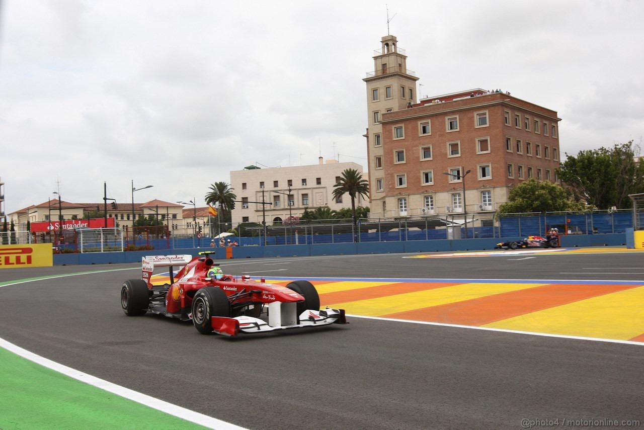 GP EUROPA, 24.06.2011- Prove Libere 1, Venerdi', Felipe Massa (BRA), Ferrari, F-150 Italia 