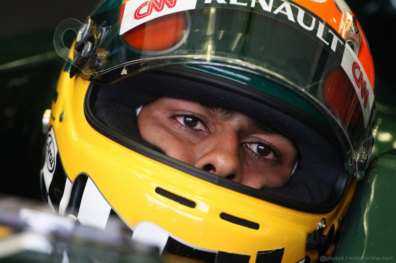 GP EUROPA, 24.06.2011- Prove Libere 1, Venerdi', Karun Chandhok (IND), Test Driver, Team Lotus, TL11  