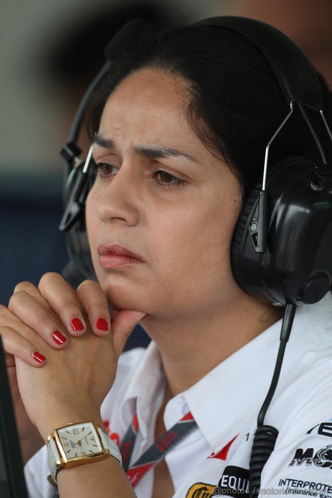 GP EUROPA, 24.06.2011- Prove Libere 1, Venerdi', Monisha Kaltenborn (AUT), Managing director, Sauber F1 Team