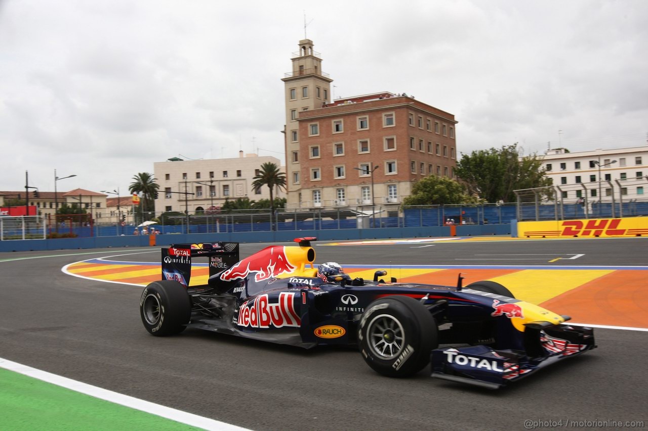 GP EUROPA, 24.06.2011- Prove Libere 1, Venerdi', Sebastian Vettel (GER), Red Bull Racing, RB7 