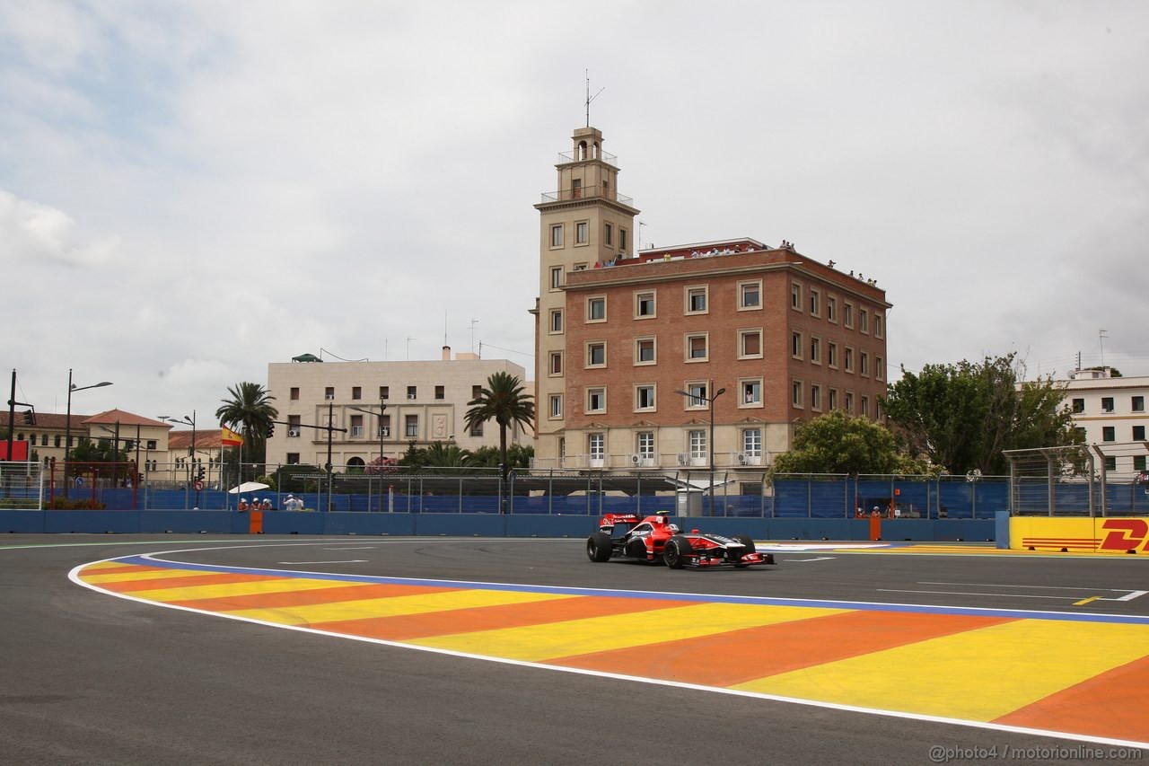 GP EUROPA, 24.06.2011- Prove Libere 1, Venerdi', Jerome D'Ambrosio (BEL), Marussia Virgin Racing VR-02 