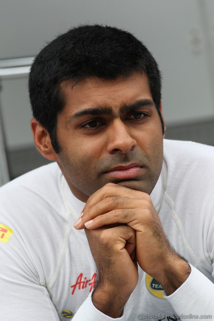 GP EUROPA, 24.06.2011- Prove Libere 1, Venerdi', Karun Chandhok (IND), Test Driver, Team Lotus, TL11  