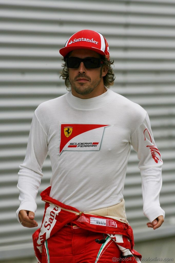 GP EUROPA, 24.06.2011- Prove Libere 2, Venerdi', Fernando Alonso (ESP), Ferrari, F-150 Italia 