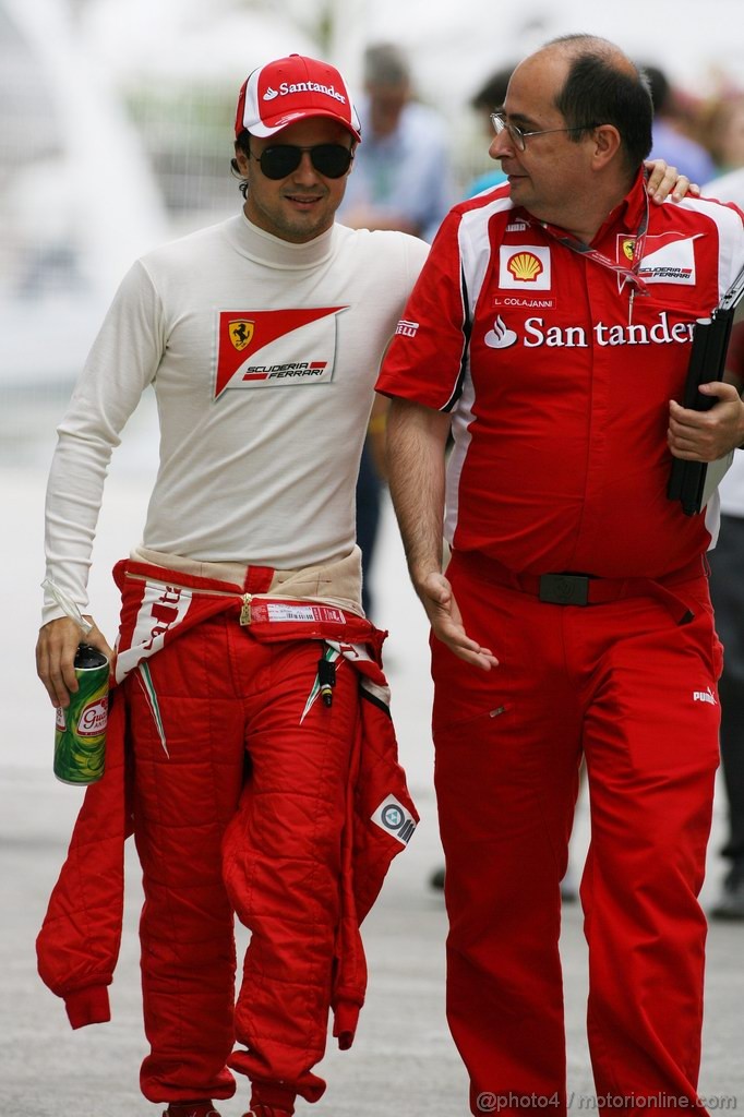 GP EUROPA, 24.06.2011- Prove Libere 2, Venerdi', Felipe Massa (BRA), Ferrari, F-150 Italia 