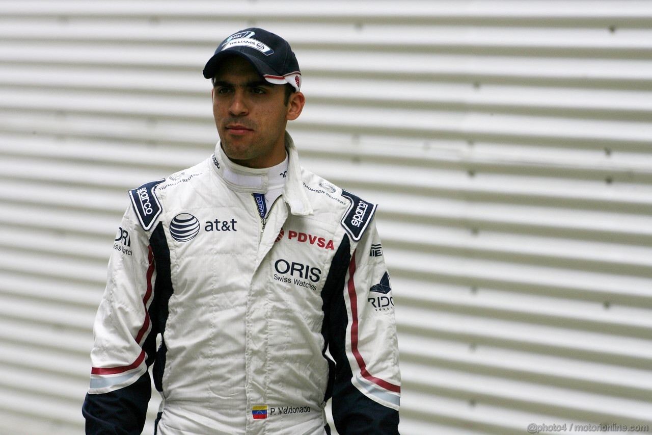 GP EUROPA, 24.06.2011- Prove Libere 2, Venerdi', Pastor Maldonado (VEN), Williams FW33 