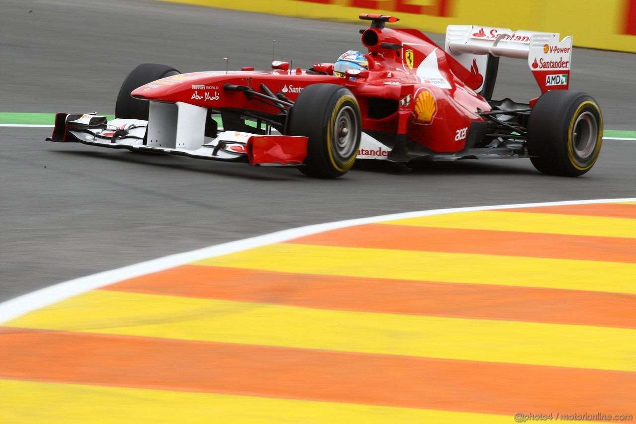 GP EUROPA, 24.06.2011- Prove Libere 2, Venerdi', Fernando Alonso (ESP), Ferrari, F-150 Italia 