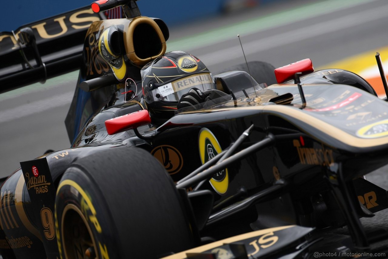 GP EUROPA, 24.06.2011- Prove Libere 2, Venerdi', Nick Heidfeld (GER) Lotus Renault GP R31  