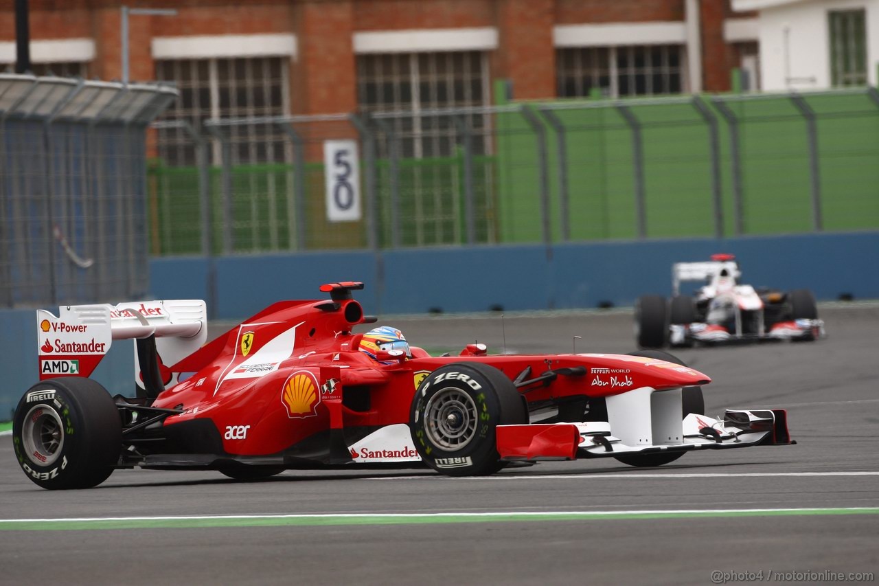 GP EUROPA, 24.06.2011- Prove Libere 2, Venerdi', Fernando Alonso (ESP), Ferrari, F-150 Italia 