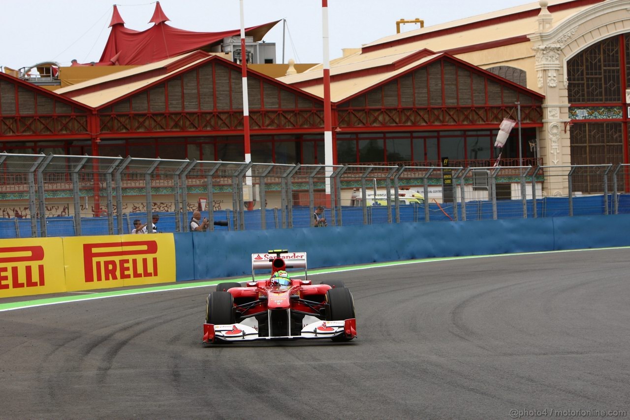 GP EUROPA, 24.06.2011- Prove Libere 2, Venerdi', Felipe Massa (BRA), Ferrari, F-150 Italia 