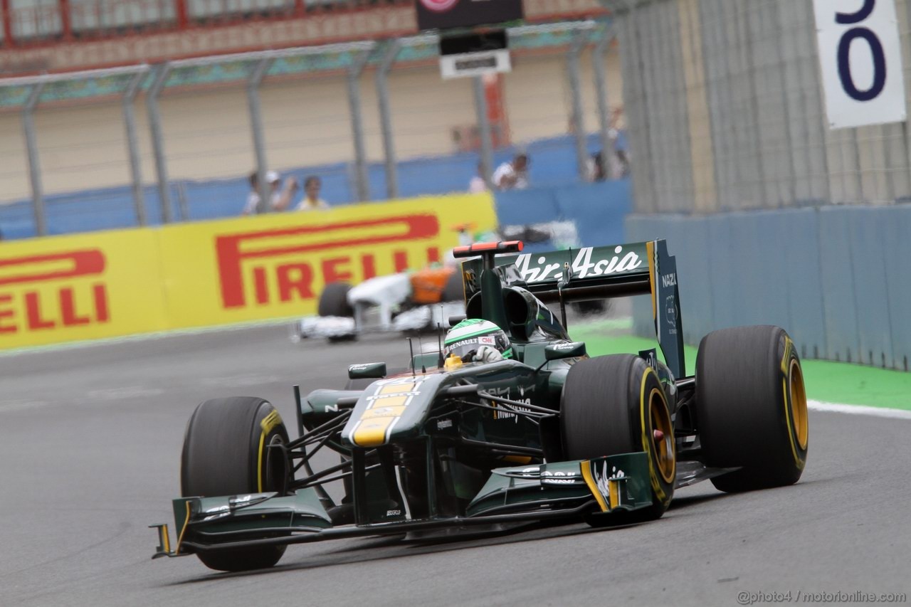 GP EUROPA, 24.06.2011- Prove Libere 2, Venerdi', Heikki Kovalainen (FIN), Team Lotus, TL11 