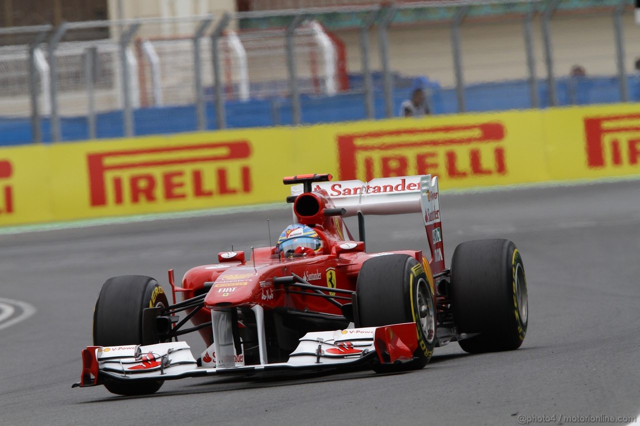 GP EUROPA, 24.06.2011- Prove Libere 2, Venerdi', Fernando Alonso (ESP), Ferrari, F-150 Italia 