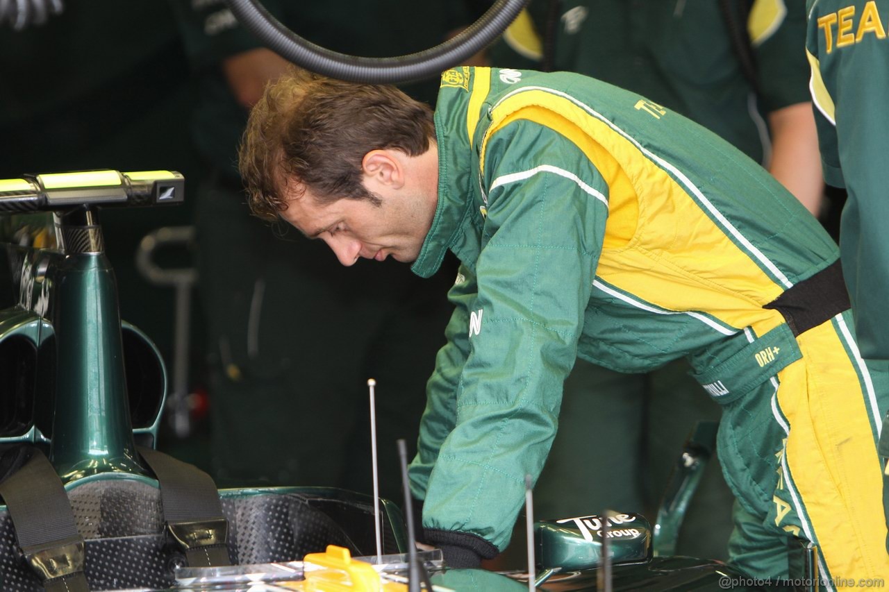 GP EUROPA, 24.06.2011- Prove Libere 2, Venerdi', Jarno Trulli (ITA), Team Lotus, TL11 