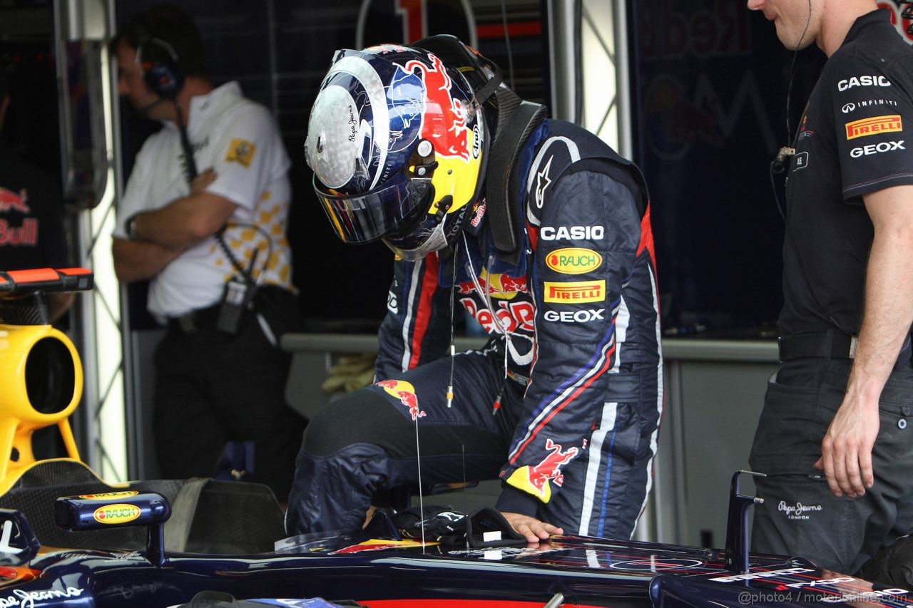 GP EUROPA, 24.06.2011- Prove Libere 2, Venerdi', Sebastian Vettel (GER), Red Bull Racing, RB7 