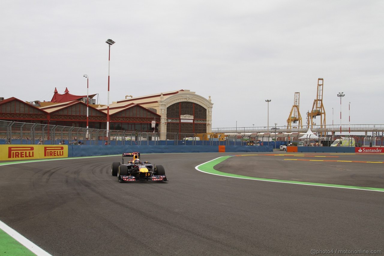 GP EUROPA, 24.06.2011- Prove Libere 2, Venerdi', Sebastian Vettel (GER), Red Bull Racing, RB7 