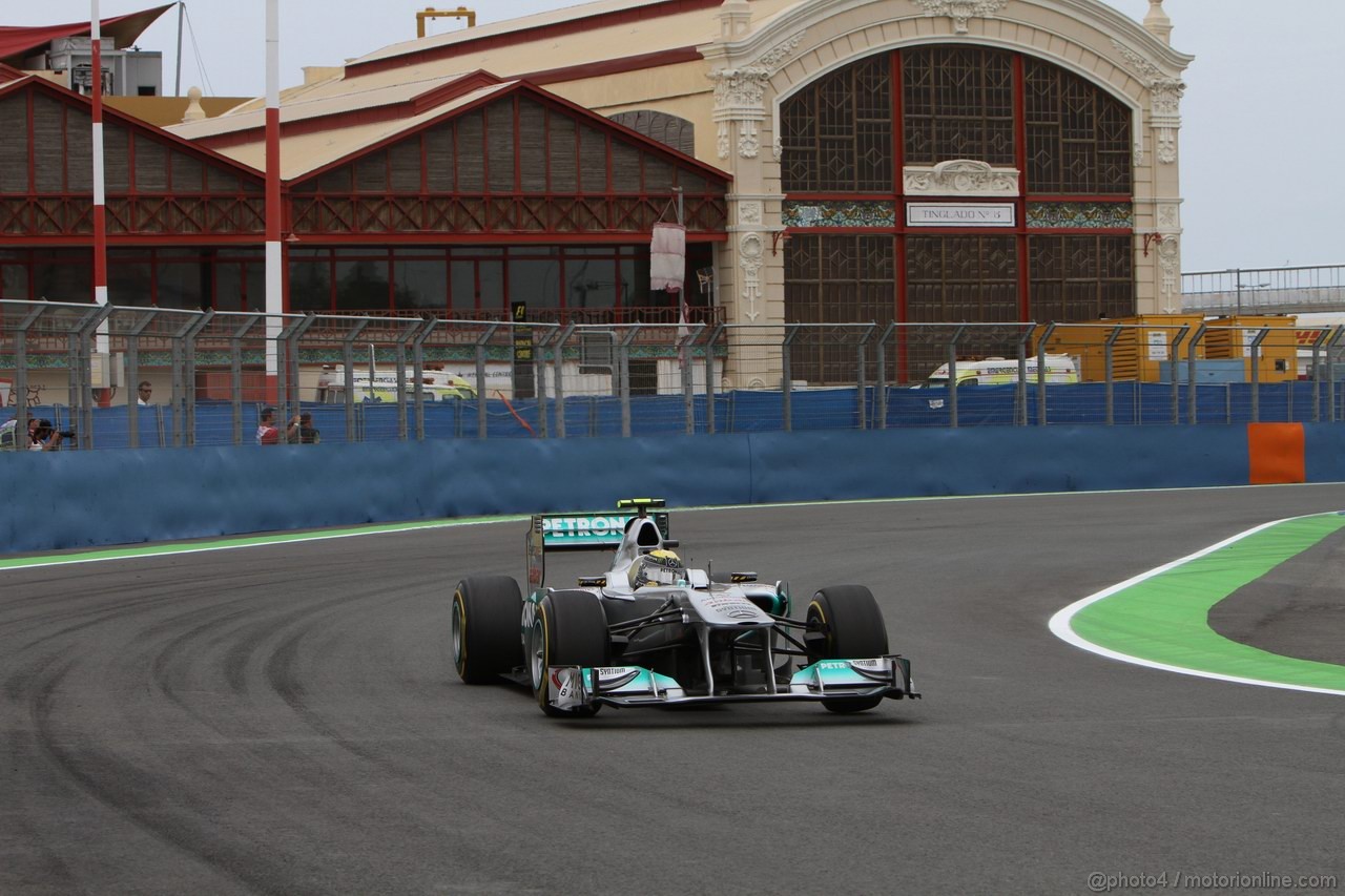 GP EUROPA, 24.06.2011- Prove Libere 2, Venerdi', Nico Rosberg (GER), Mercedes GP Petronas F1 Team, MGP W02 