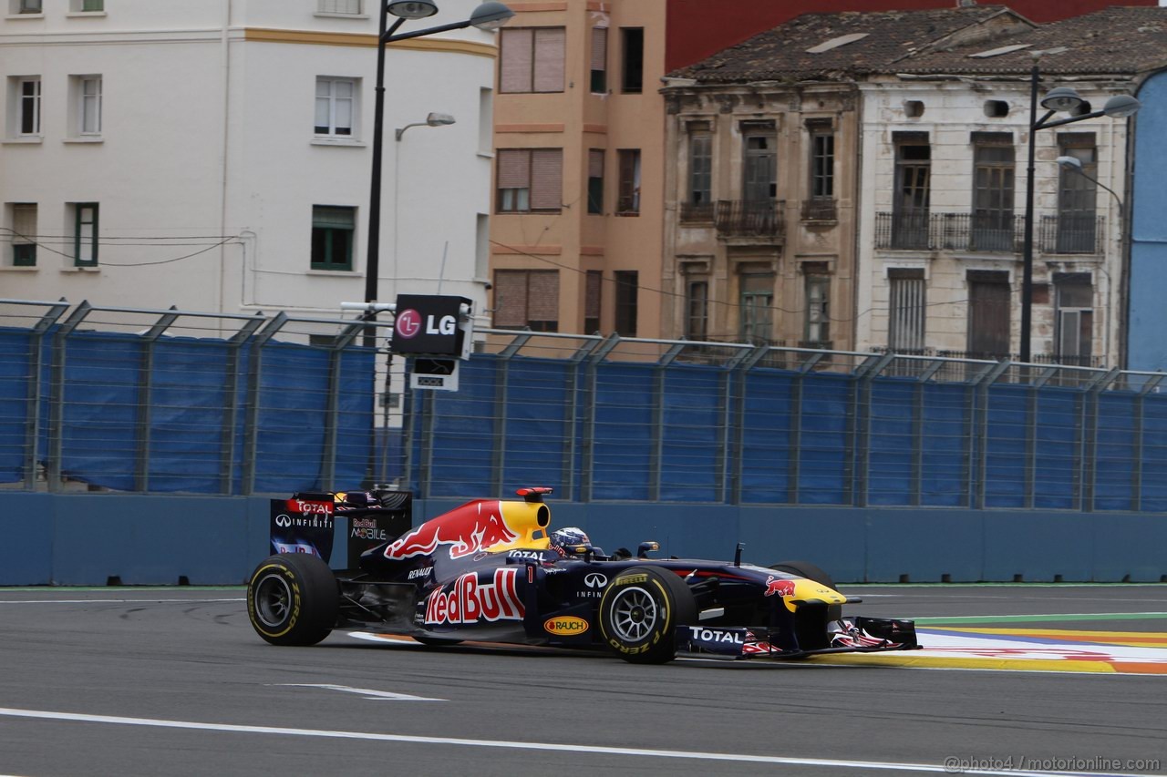 GP EUROPA, 24.06.2011- Prove Libere 2, Venerdi', Sebastian Vettel (GER), Red Bull Racing, RB7 