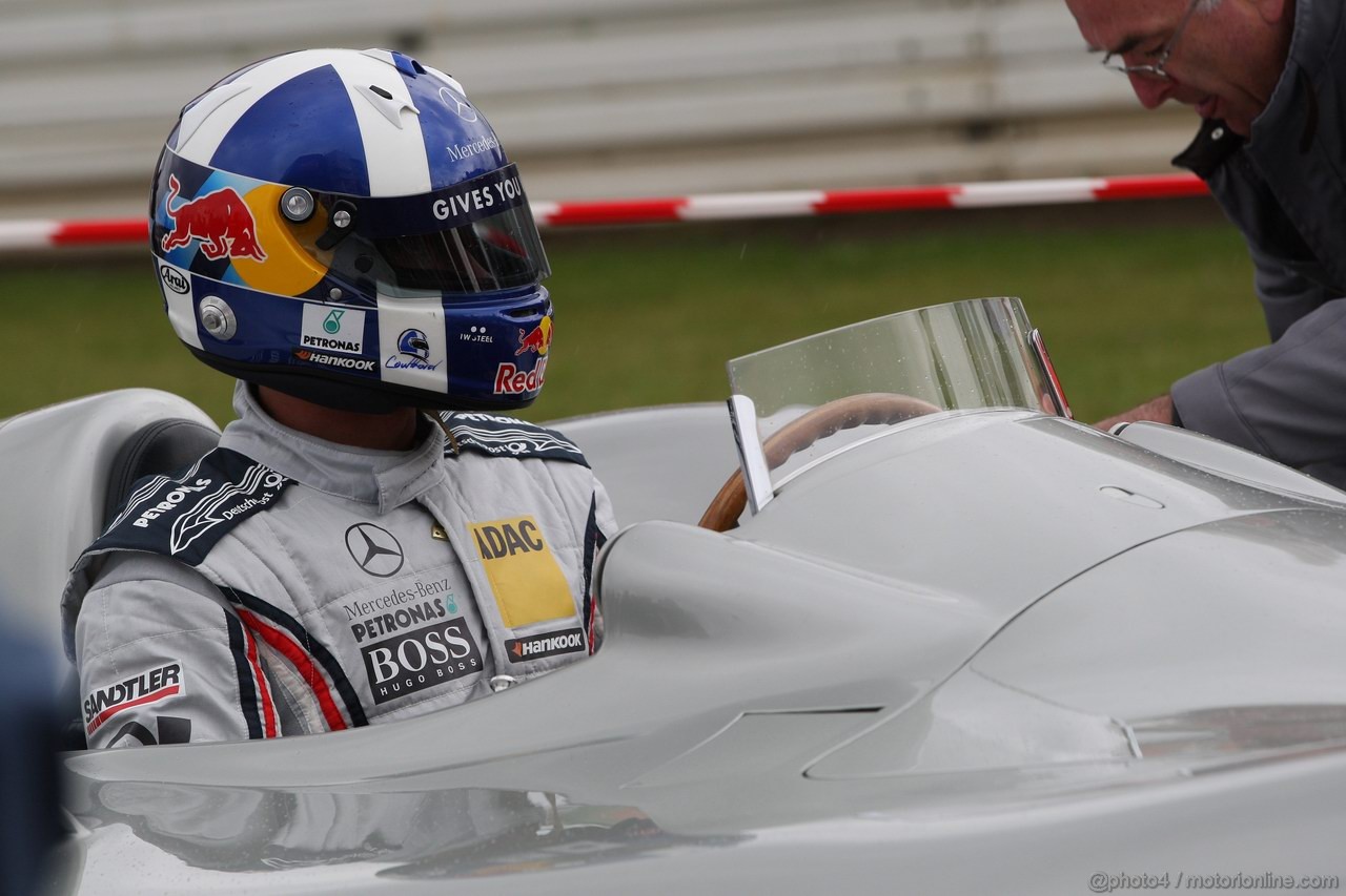 GP GERMANIA, 24.07.2011- David Coulthard (GBR) drives Mercedes W196S